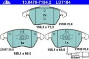 OEM PAD KIT, DISC BRAKE 13047071842