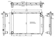 OEM RADIATOR ASSY, A/C 35886