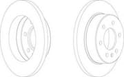 OEM BRAKE DISC REAR-906 FCR311A