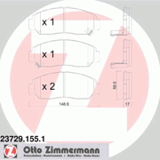 OEM PAD KIT, DISC BRAKE 237291551