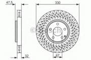 OEM Brake disc, front 0986479334