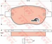 OEM BRAKE PAD SET/DISC BRAKE GDB1464