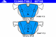 OEM PAD KIT, DISC BRAKE 13046071682