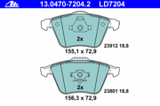 OEM PAD KIT, DISC BRAKE 13047072042