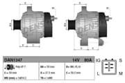 OEM ALTERNATOR ASSY DAN1347