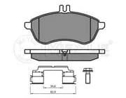 OEM PAD KIT, DISC BRAKE 0252430620K1