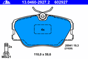 OEM BRAKE PAD SET FRT DB W124 13046029272