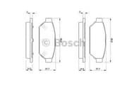 OEM BREMSBELAG MITSUB. LANCER 92 0986424464