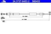 OEM BRAKE SHOE CABLE REAR DB W639/LH 24372704532