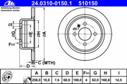 OEM BRAKE ROTOR 24031001501