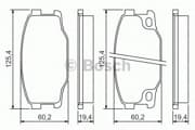 OEM PAD KIT, DISC BRAKE 0986494442