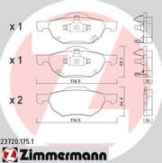 OEM PAD KIT, DISC BRAKE 237201751