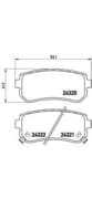 OEM Rear Brake Pad Set, Disc Brake P30025