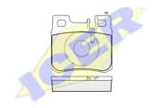 OEM BRAKE PAD RR MERCEDES E200 210 96-01 2 PIN 180978