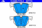 OEM PAD KIT, DISC BRAKE 13046071742