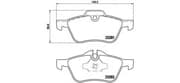 OEM BRAKE PAD FRT-MINI(R50/R53) P06030