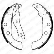 OEM BRAKE SHOE AXLE SET LS1833