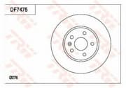 OEM BRAKE ROTOR DF7475