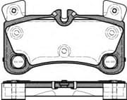 OEM Brake Pad Set, disc brake 134600