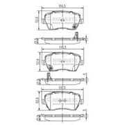 OEM NIPPARTS BRAKE PADS J3608026