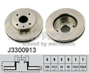 OEM NIPPARTS BRAKE DISCS J3300913