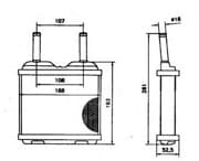 OEM HEATER, RADIAOR 52113