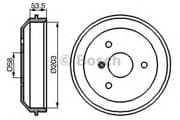 OEM BREMSTROMMEL SMART 0986477103