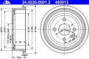 OEM BRAKE DRUM 24022000012