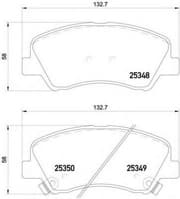 OEM PAD KIT, DISC BRAKE P18025