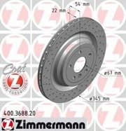 OEM BRAKE DISC REAR DB W166 400368820