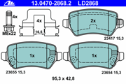 OEM PAD KIT, DISC BRAKE 13047028682