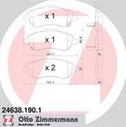 OEM PAD KIT, DISC BRAKE 246381901