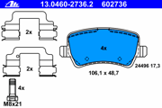 OEM PAD KIT, DISC BRAKE 13046027362