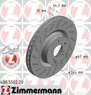 OEM BRAKE DISC FRT DB W204,W212,W207,W172 400550220