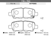 OEM PAD KIT, DISC BRAKE AFP580S