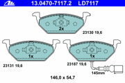 OEM PAD KIT, DISC BRAKE 13047071172