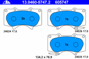 OEM PAD KIT, DISC BRAKE 13046057472