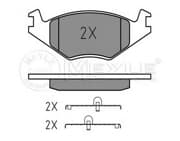 OEM DISC BRAKE PAD SET 0252088717