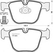 OEM PAD KIT, DISC BRAKE 34216794879