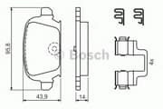 OEM BREMSBELAG 0986424528