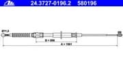 OEM CABLE ASSY, PARKING BRAKE 24372701962