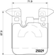 OEM Brake Pad RR F30 316i/318i/320i/328i/330i/335i/340 P06087