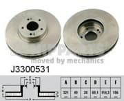 OEM NIPPARTS BRAKE DISCS J3300531