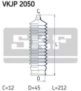 OEM DUST BOOT, STEERING VKJP2050