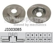 OEM NIPPARTS BRAKE DISCS J3303085