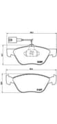 OEM Front Brake Pad Set, Disc Brake P23077