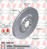 OEM DISC BRAKE ROTOR 100124052