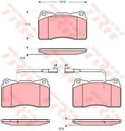 OEM PAD KIT, DISC BRAKE GDB1648