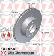 OEM BRAKE DISC FRT BMW E90,E91/05->6CYL/30CM 150342720