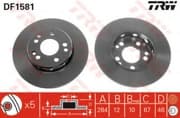 OEM DISC BRAKE ROTOR DF1581